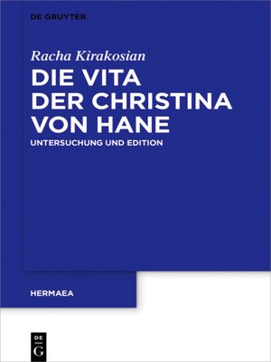 cover image of Die Vita der Christina von Hane